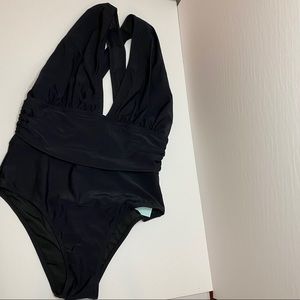 Cupshe deep V one piece bathing suit